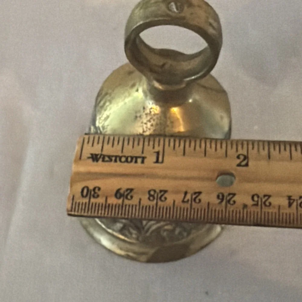 Vintage Brass Monastery Bell w/Latin Words VOCEM MEAM-A OVIME TANGIT - 4